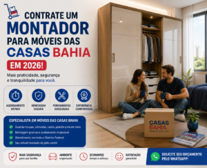 Contrate um Montador para móveis das Casas Bahia em 2026!