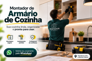 Montador de Armário de Cozinha: 8 Situações para se contratar