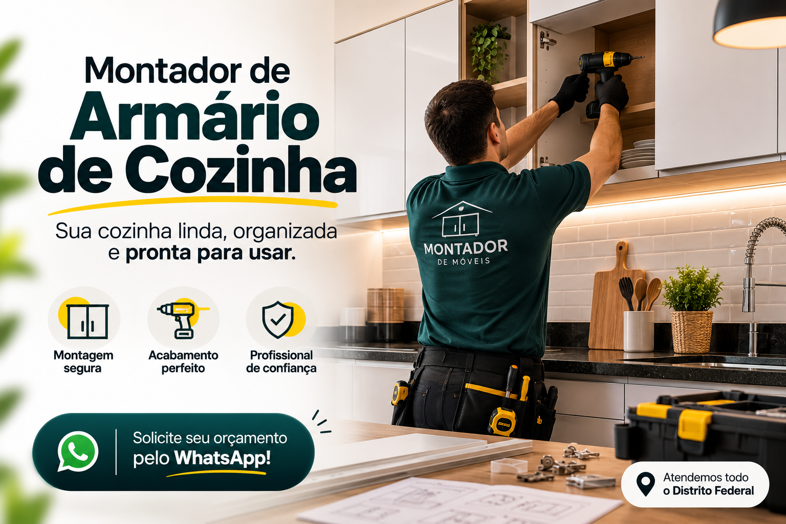 No momento, você está visualizando Montador de Armário de Cozinha: 8 Situações para se contratar