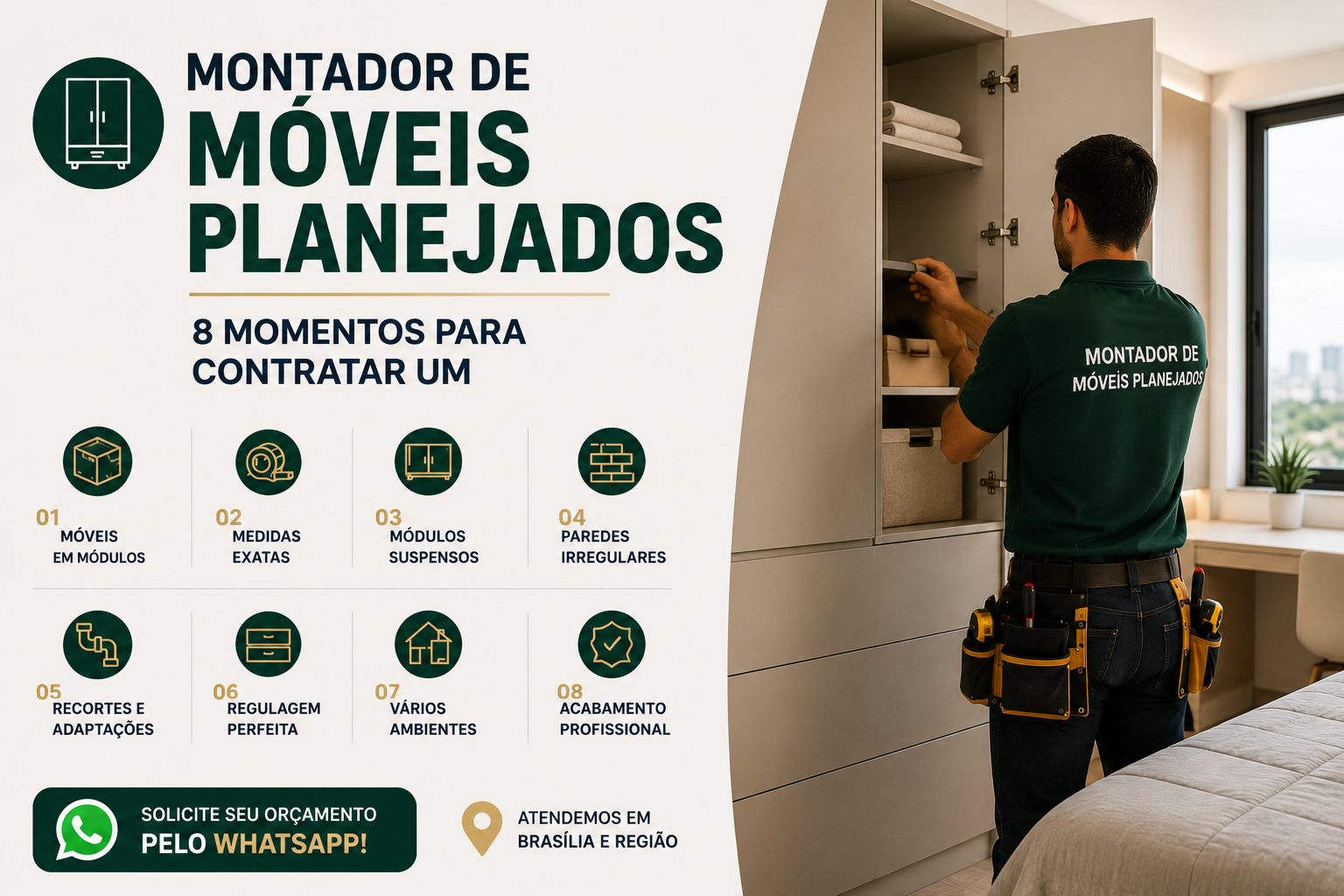 No momento, você está visualizando Montador de Móveis Planejados: 8 Momentos para Contratar