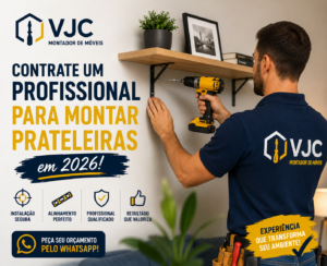 Contrate um profissional para montar prateleiras em 2026!